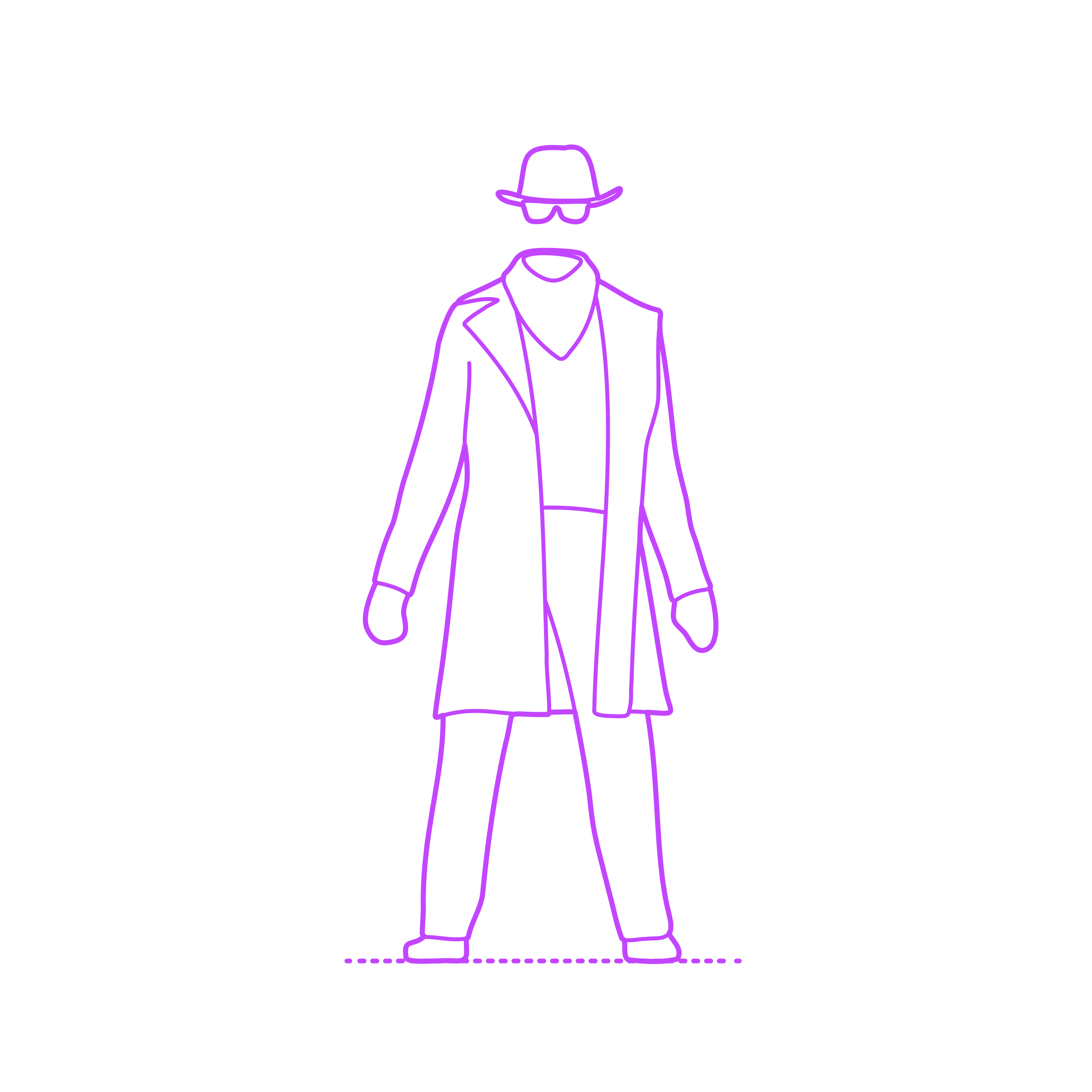 Pop Culture Classic Monsters Invisible Man Outline Icon Svg Set Free Vectors